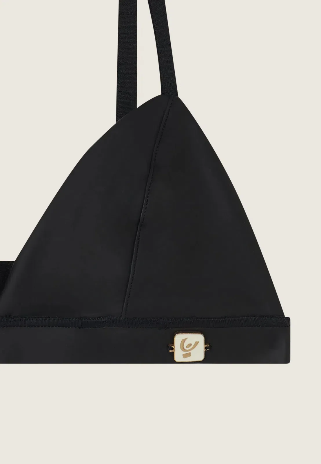 Faux Leather Bralette - Black - Image 2