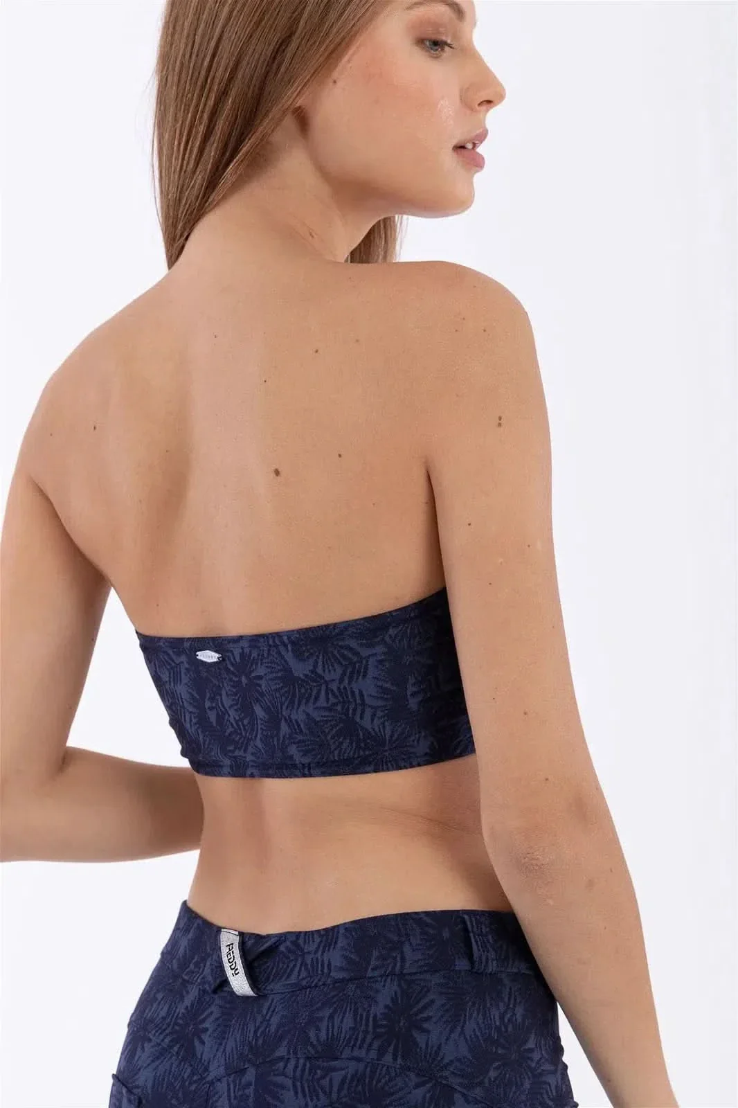 Bandeau Top - Blue Floral - Image 3