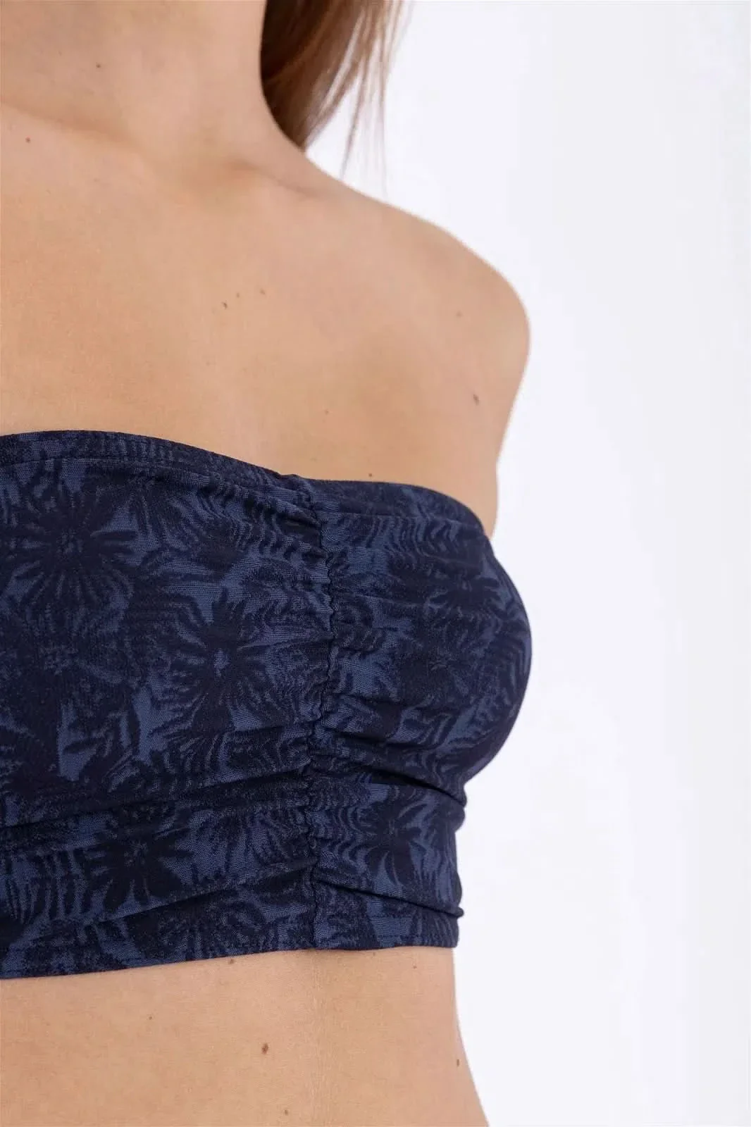 Bandeau Top - Blue Floral - Image 4