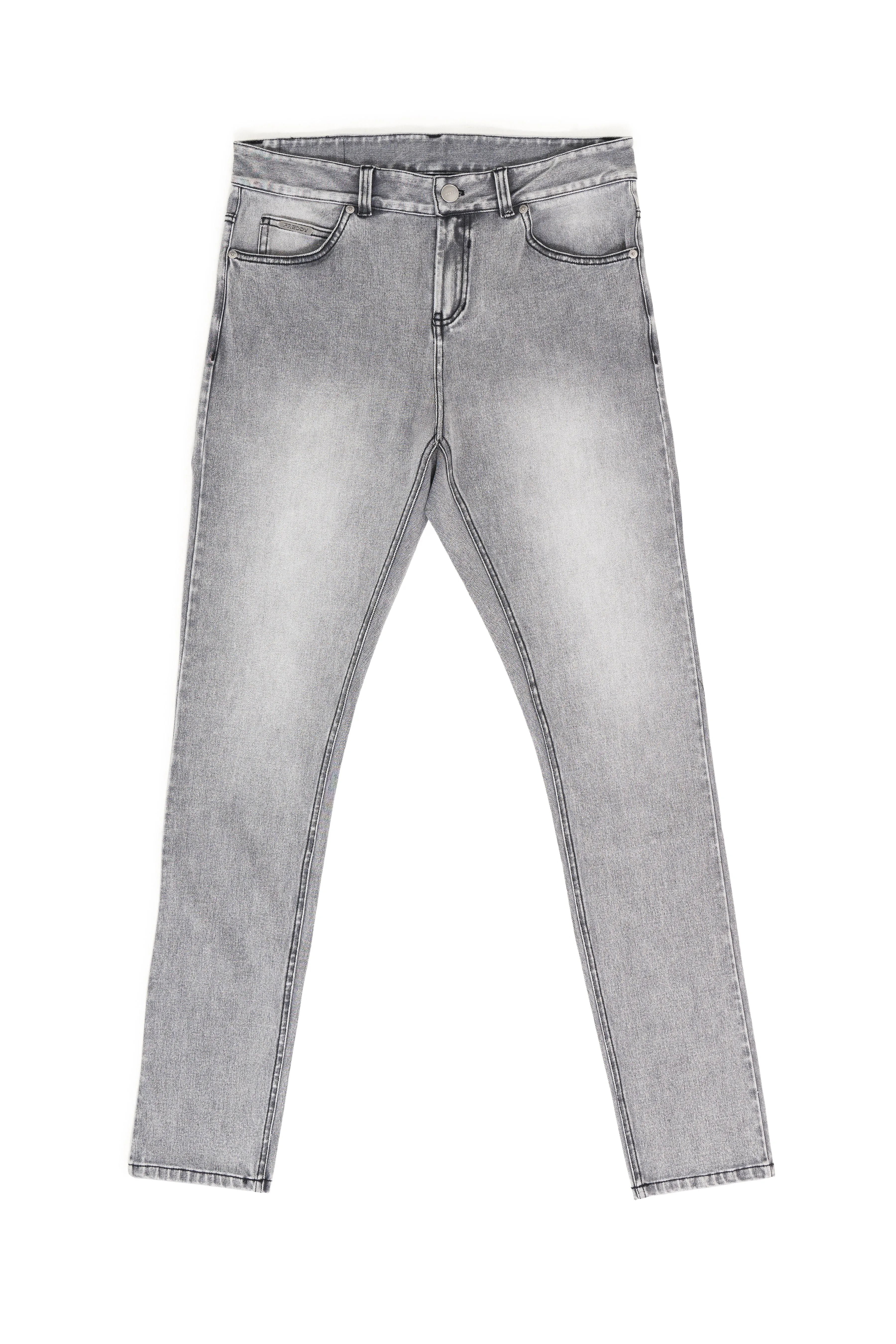 Freddy Men’s Jeans - Slate Grey with Black Stitching - Image 9