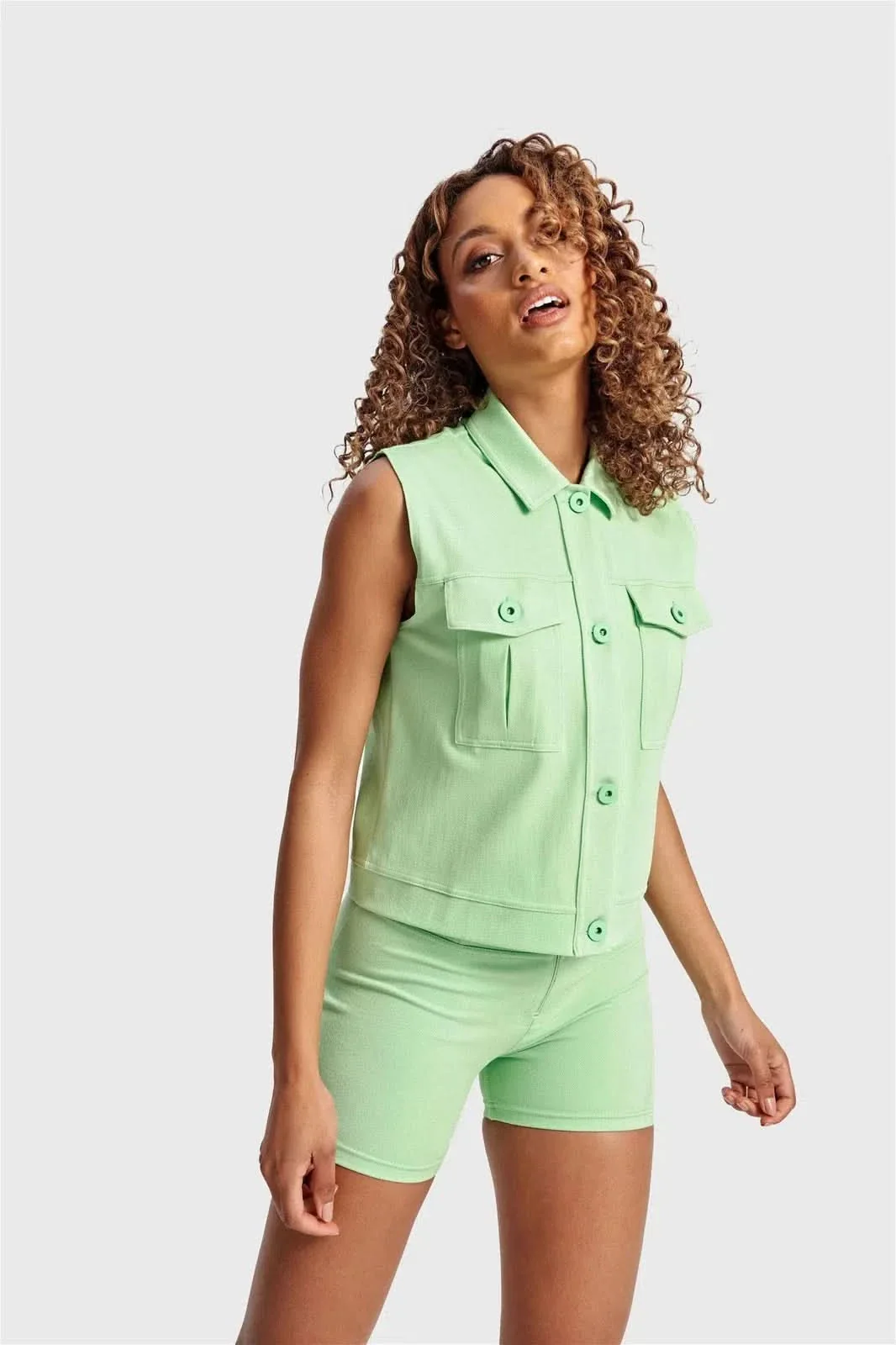 Pastel Vest - Green - Image 4