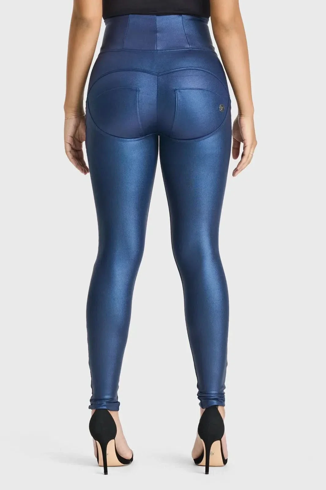 WRUP Luxe Shimmer - Super High Waisted - Full Length - Navy Blue - Image 4
