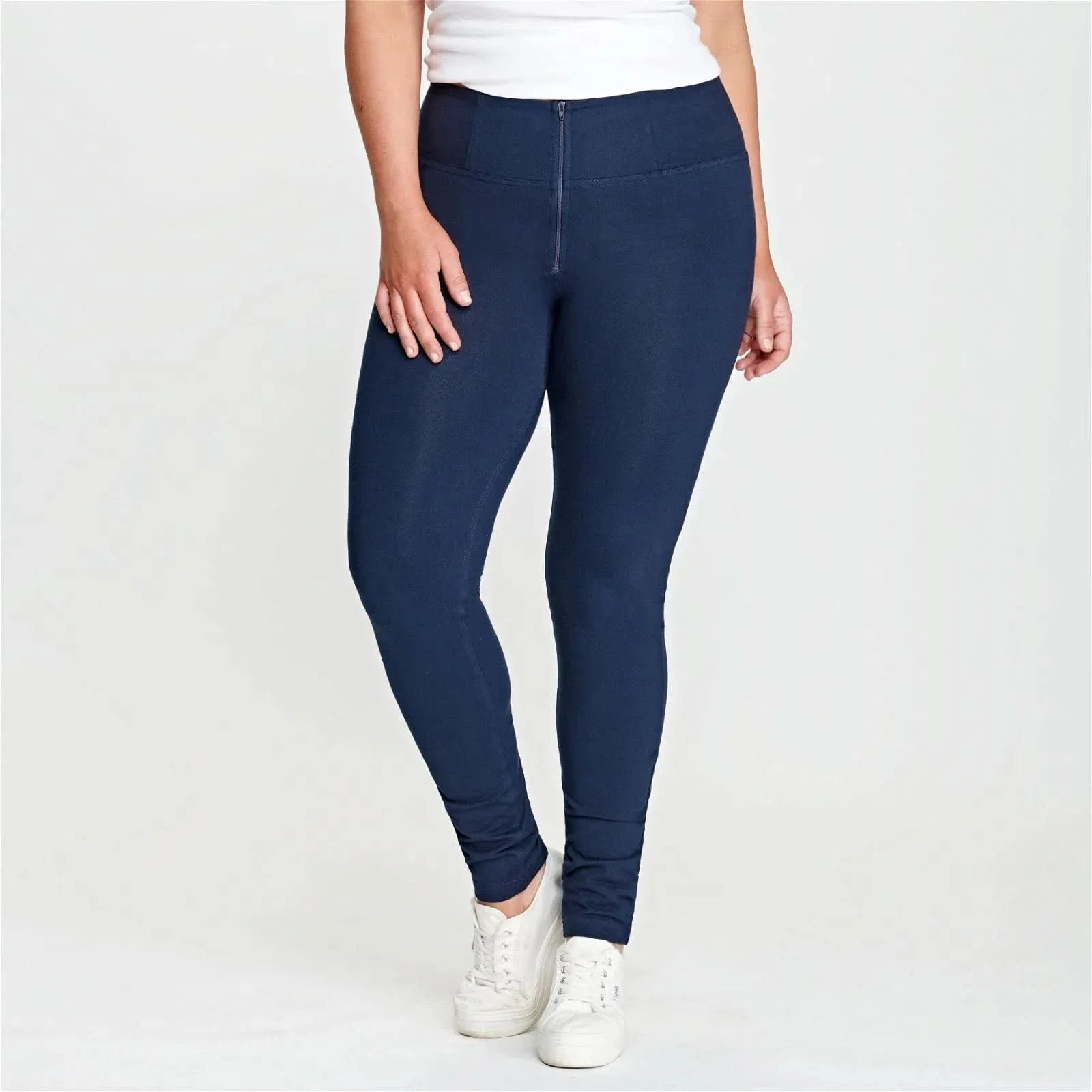 WRUP Fashion - High Waisted - Full Length - Navy Blue - Image 8