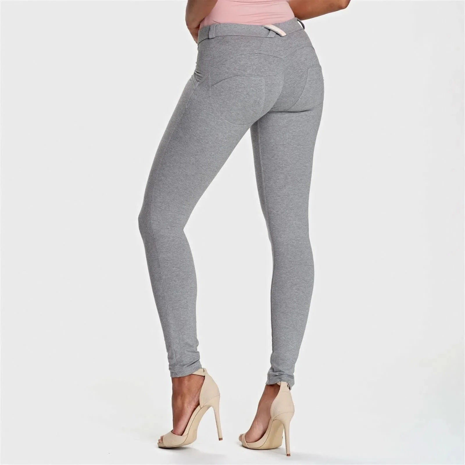 WRUP Fashion - Mid Rise - Full Length - Melange Grey - Image 4