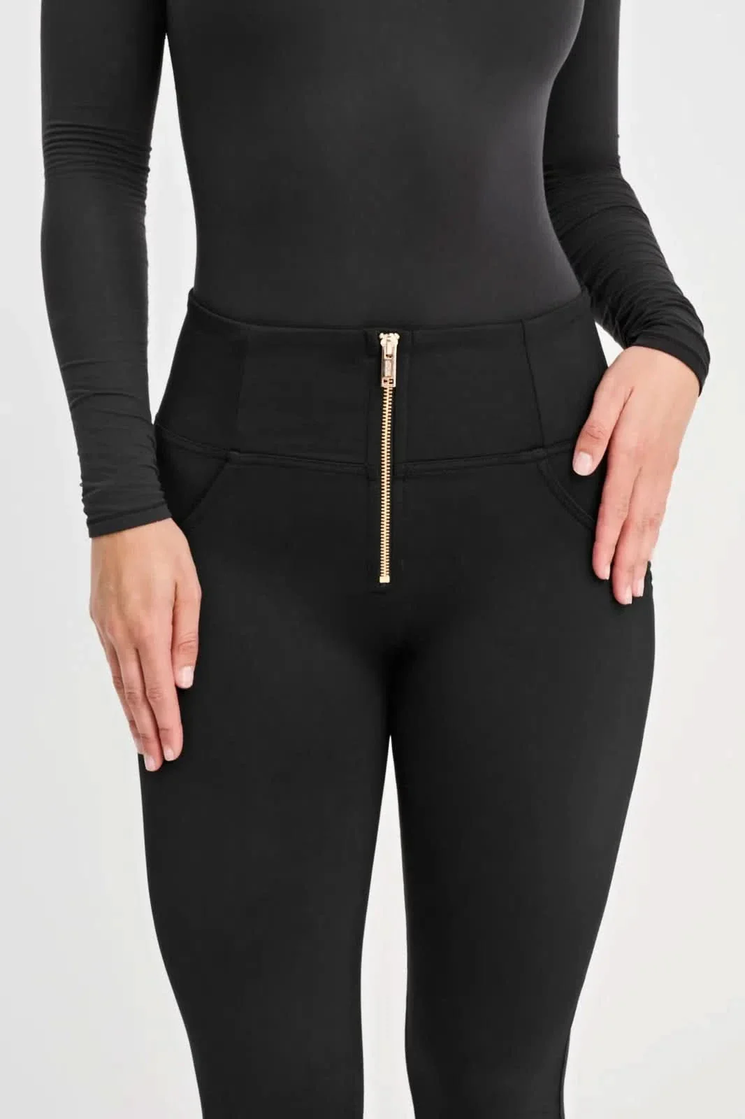 WRUP Fleece Lined Fashion - High Waisted - Full Length - Black - Image 9