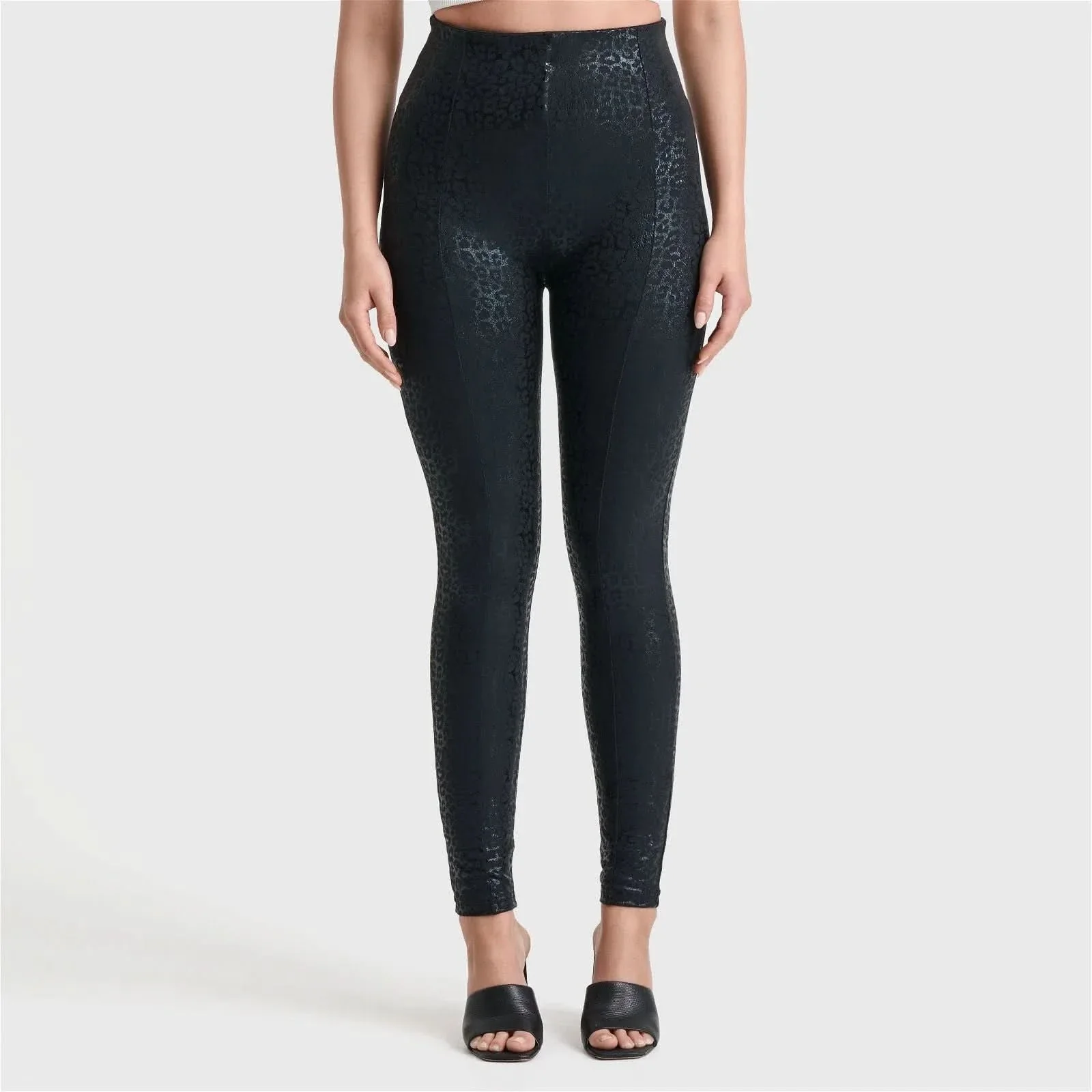 WRUP Panther Print - Super High Waisted - Full Length - Black - Image 5