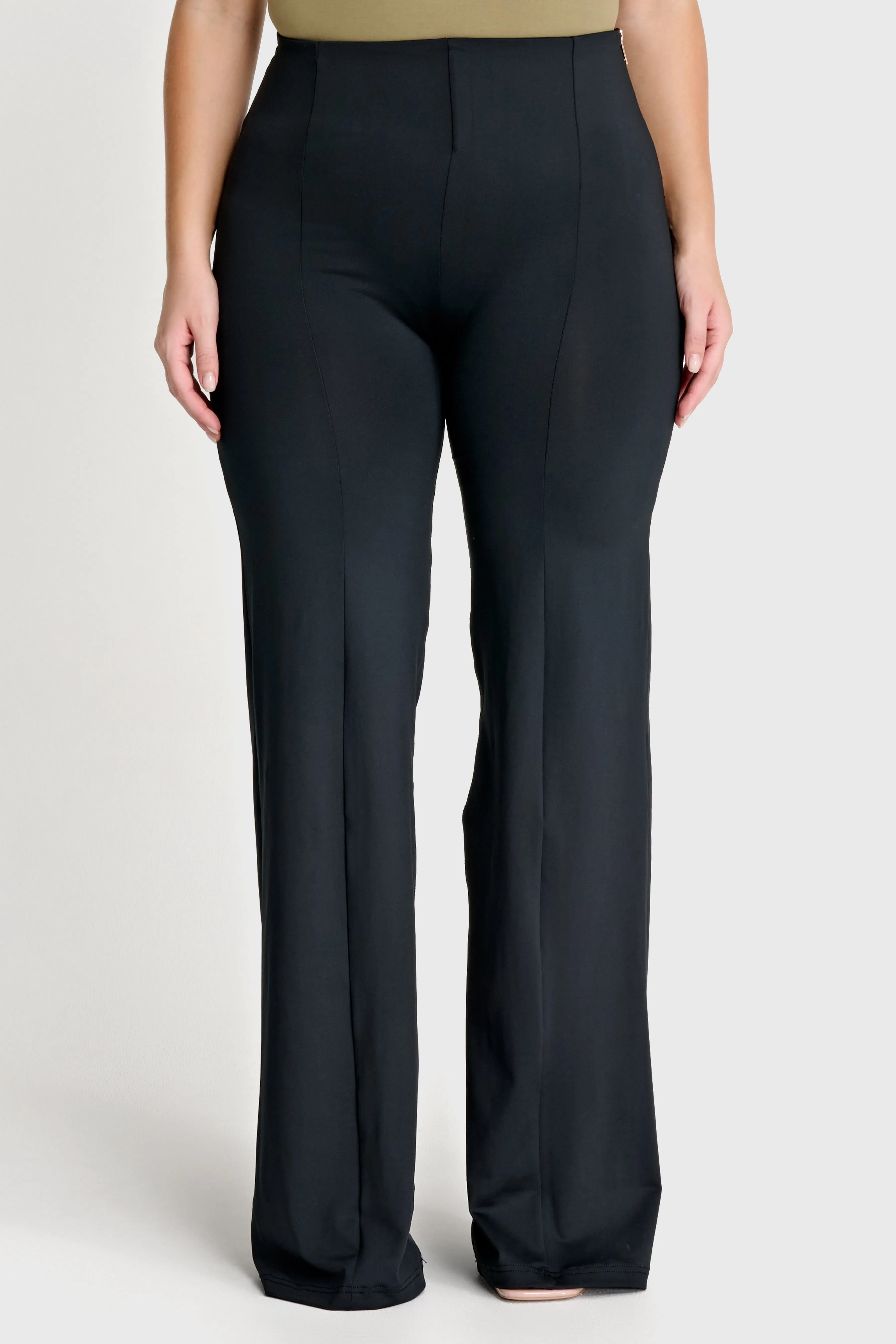 WRUP DIWO Boss Wear - High Waisted - Wide Leg - Black - Image 4