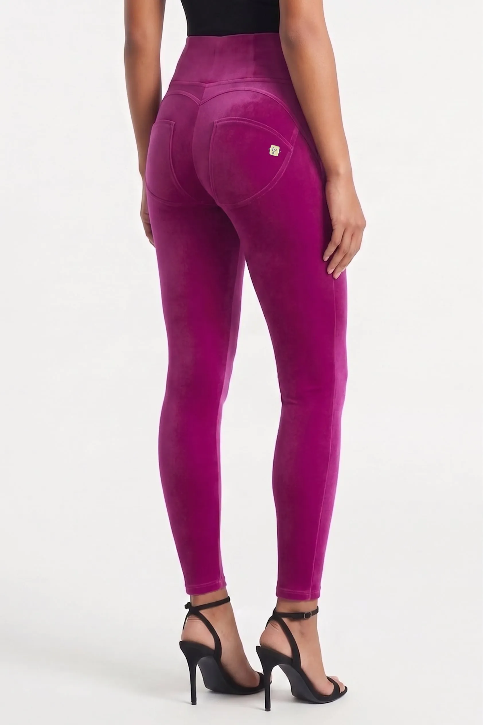 WRUP Velvet - High Waisted - Full Length - Magenta - Image 3