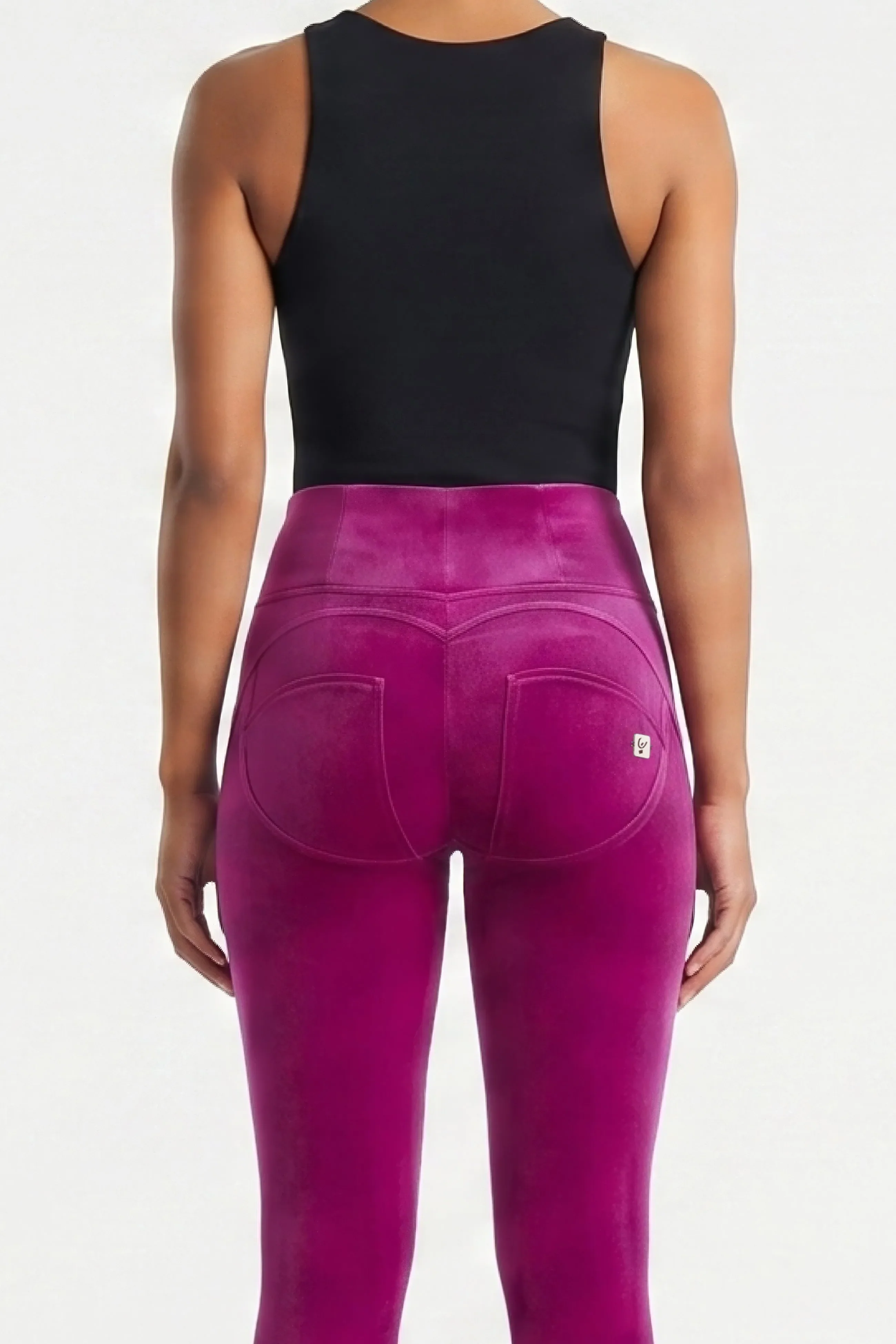 WRUP Velvet - High Waisted - Full Length - Magenta - Image 5