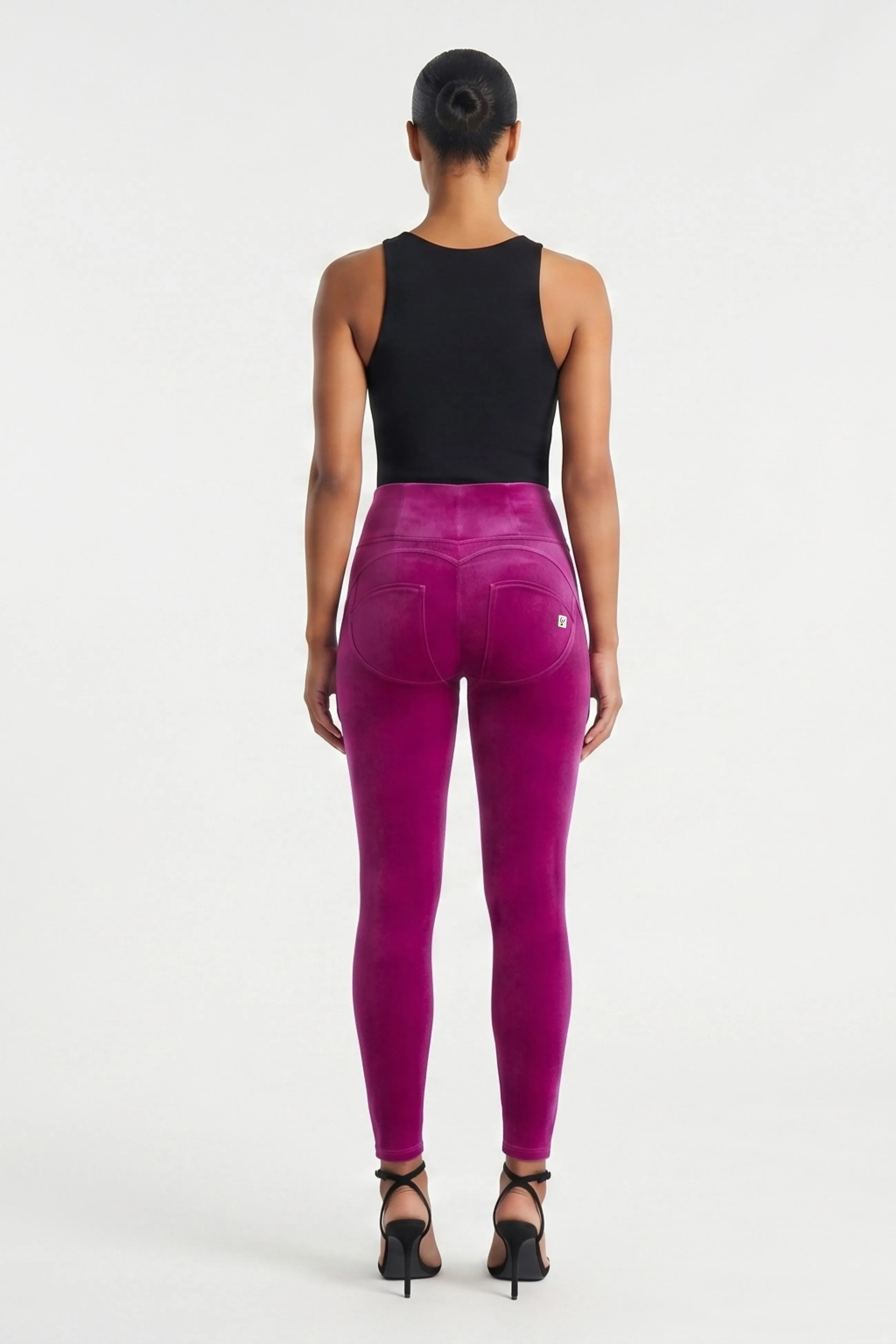 WRUP Velvet - High Waisted - Full Length - Magenta - Image 7